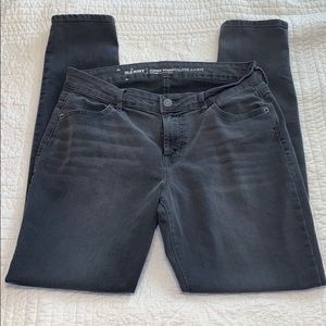 Old Navy Gray Mid Rise Super Skinny Jeans